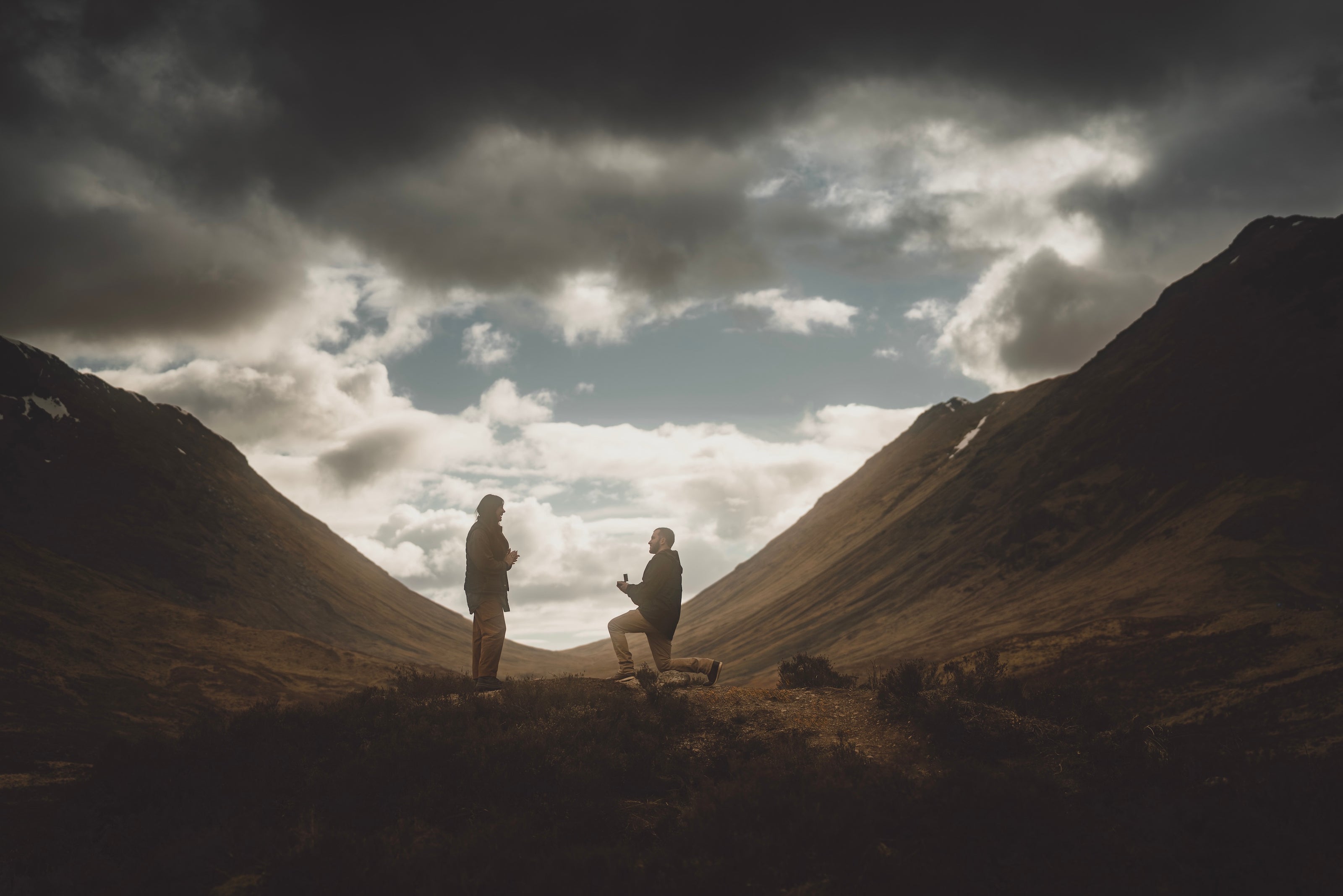 Proposal photoshoot in Glencoe